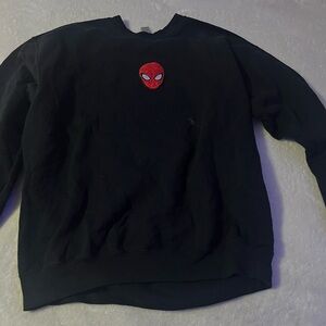 Black Spiderman crew neck!